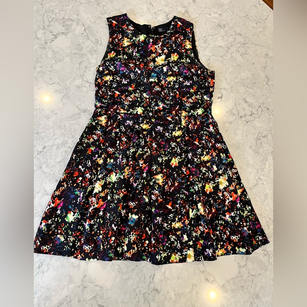 Black multicolor Gap dress size 12